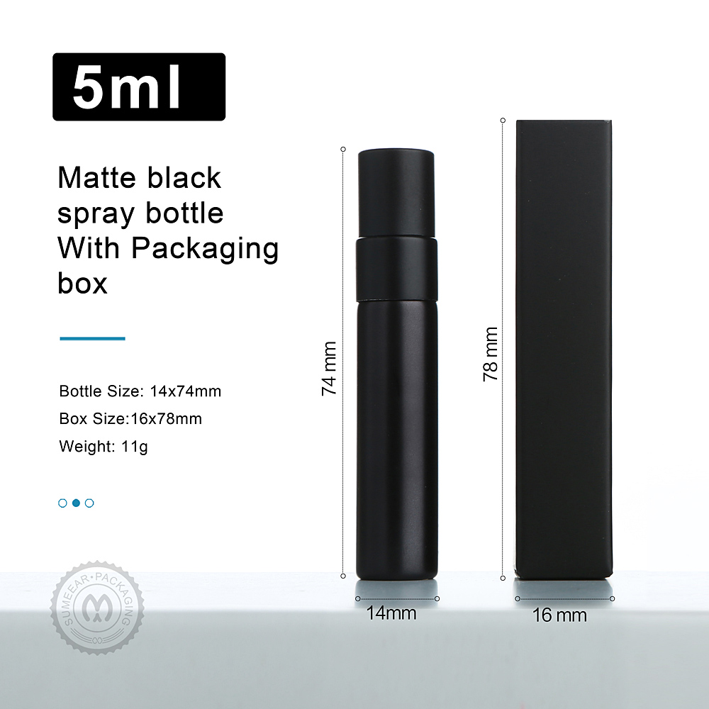 50/100pcs 5ml Matte Black Perf - đánh giá và giá Perfume Decant Sample